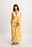 Structured Chiffon Wide Sleeve Maxi Dress