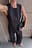 Cropped taps toelopende broek met trekkoord
