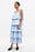 Midikleid mit Schnürung an den Schultern und Volant