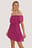 Off-Shoulder-Minikleid Mit Gürtel