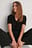 Geribde Top Met Knoopdetail