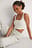 Kurzes Geripptes Top Mit Knopfdetail