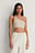 Einseitig Schulterfreies Crop Top