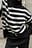 Turtle Neck Knitted Striped Sweater