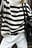Turtle Neck Knitted Striped Sweater