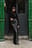 Maxikleid aus Samt und Satin