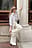 Weite Hose mit halbhoher Taille aus Viskose-Mix