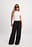 Viscose Wide Mid Waist Pants