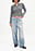 Mid Waist Washed Out Detail Jeans