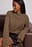 Pull tricoté poignets larges