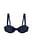 Wide Strap Draped Bikini Bra