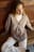 Oversized strikket cardigan i ull