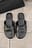 Woven Leather Sliders