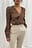 Wrap Front Structured Blouse
