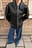 Zip Detail Faux Leather Jacket