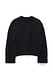 Offwhite Folded Sleeve Knitted Sweater