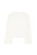 Offwhite Folded Sleeve Knitted Sweater