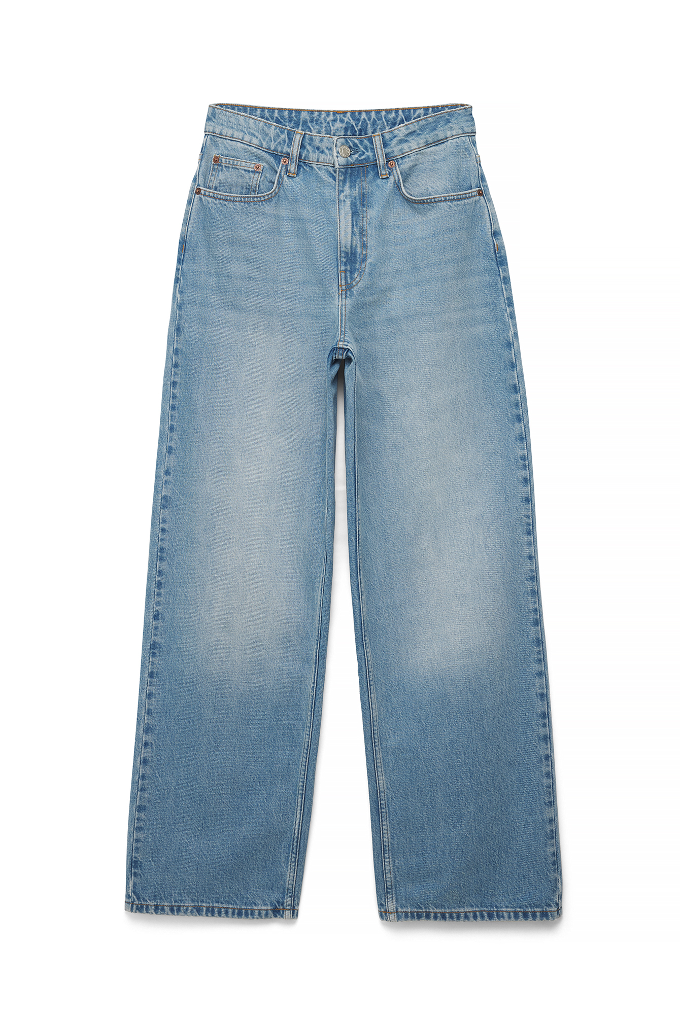 Light Blue Alley High Waist Wide Jeans