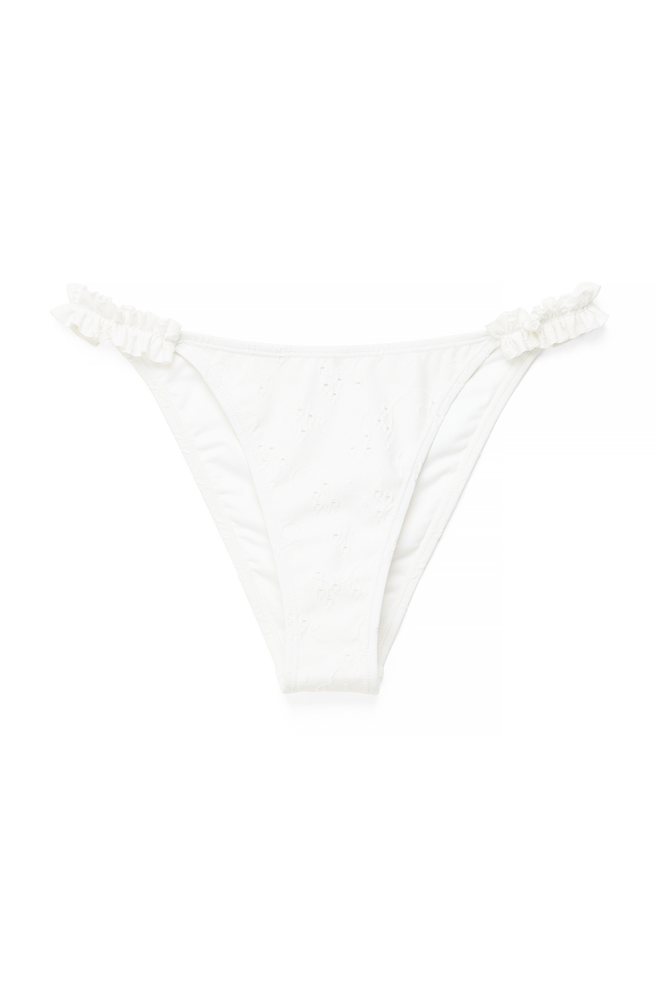 White Anglaise Bikini Panties
