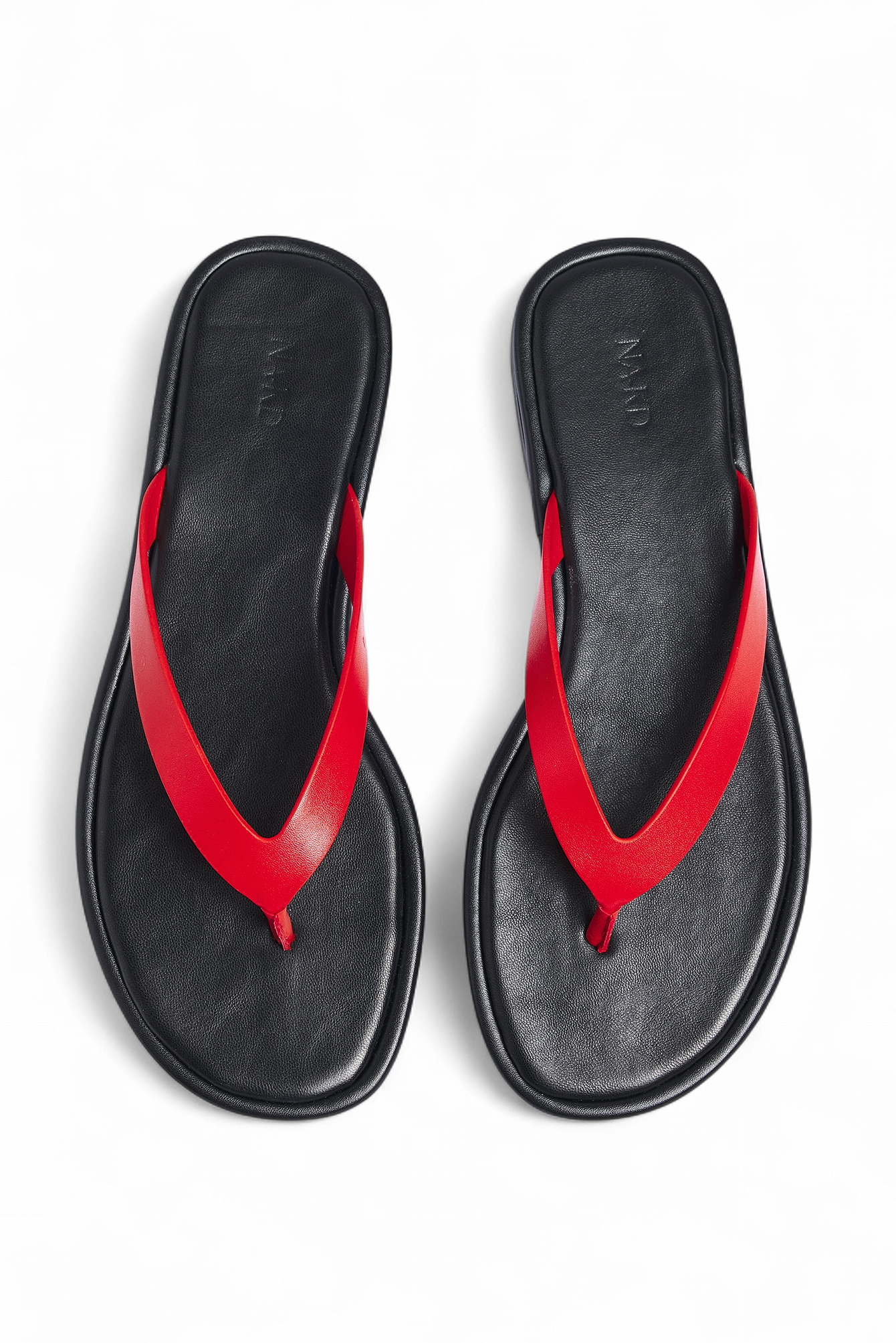 Red Flat Flip-Flop Sandals