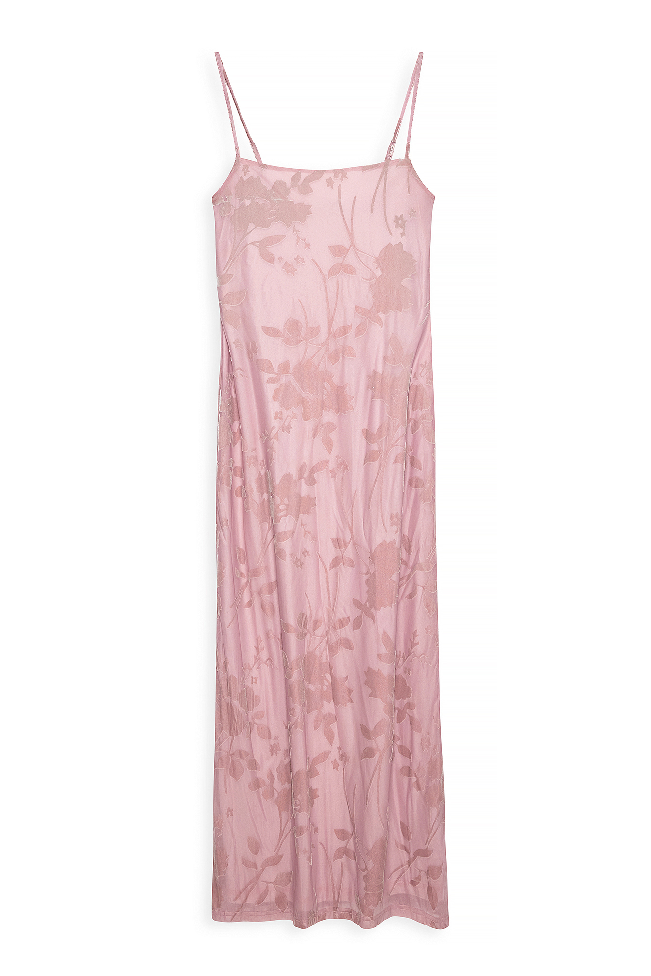 Dusty Pink Floral Print Maxi Dress