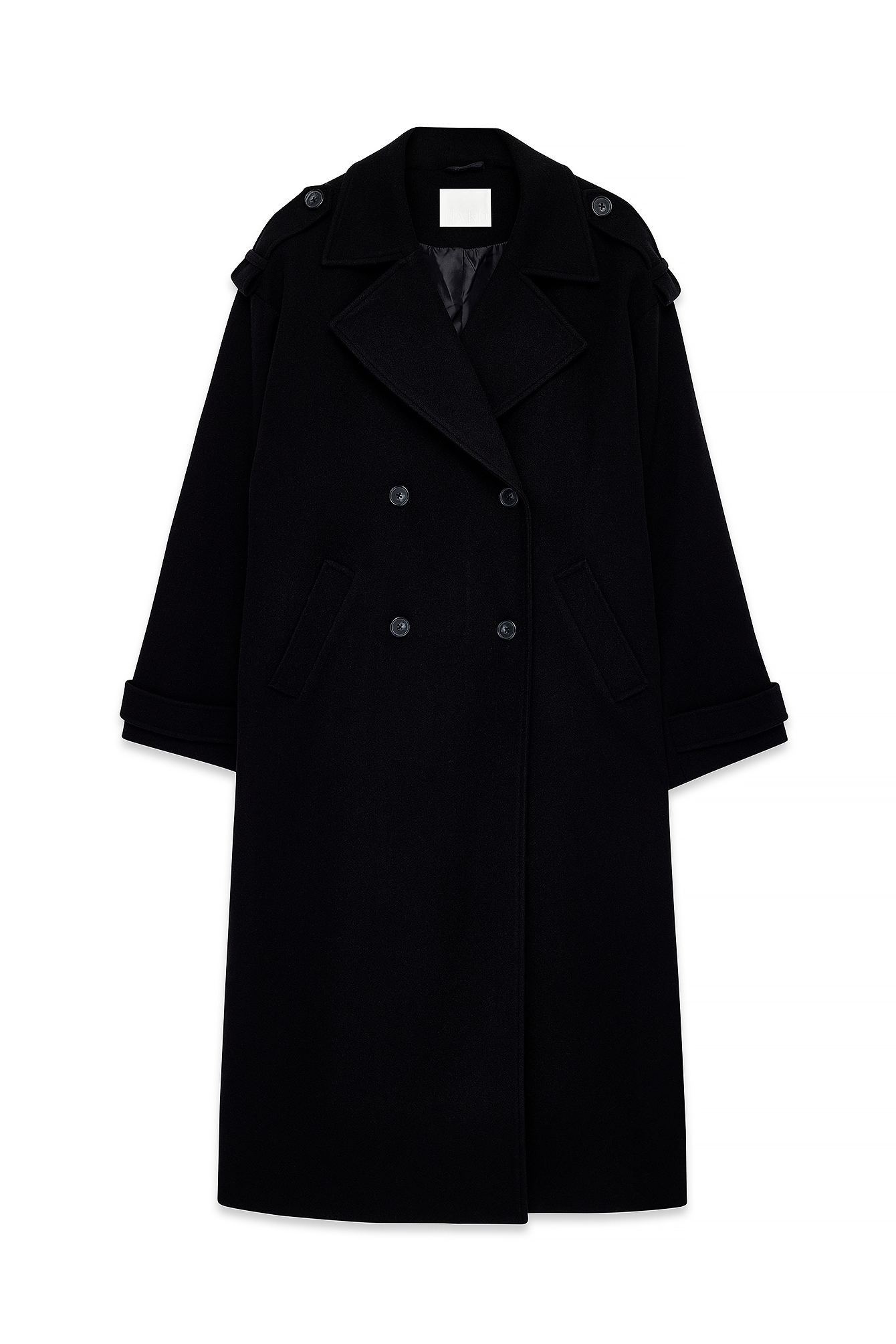 Black Heavy Oversized Trenchcoat