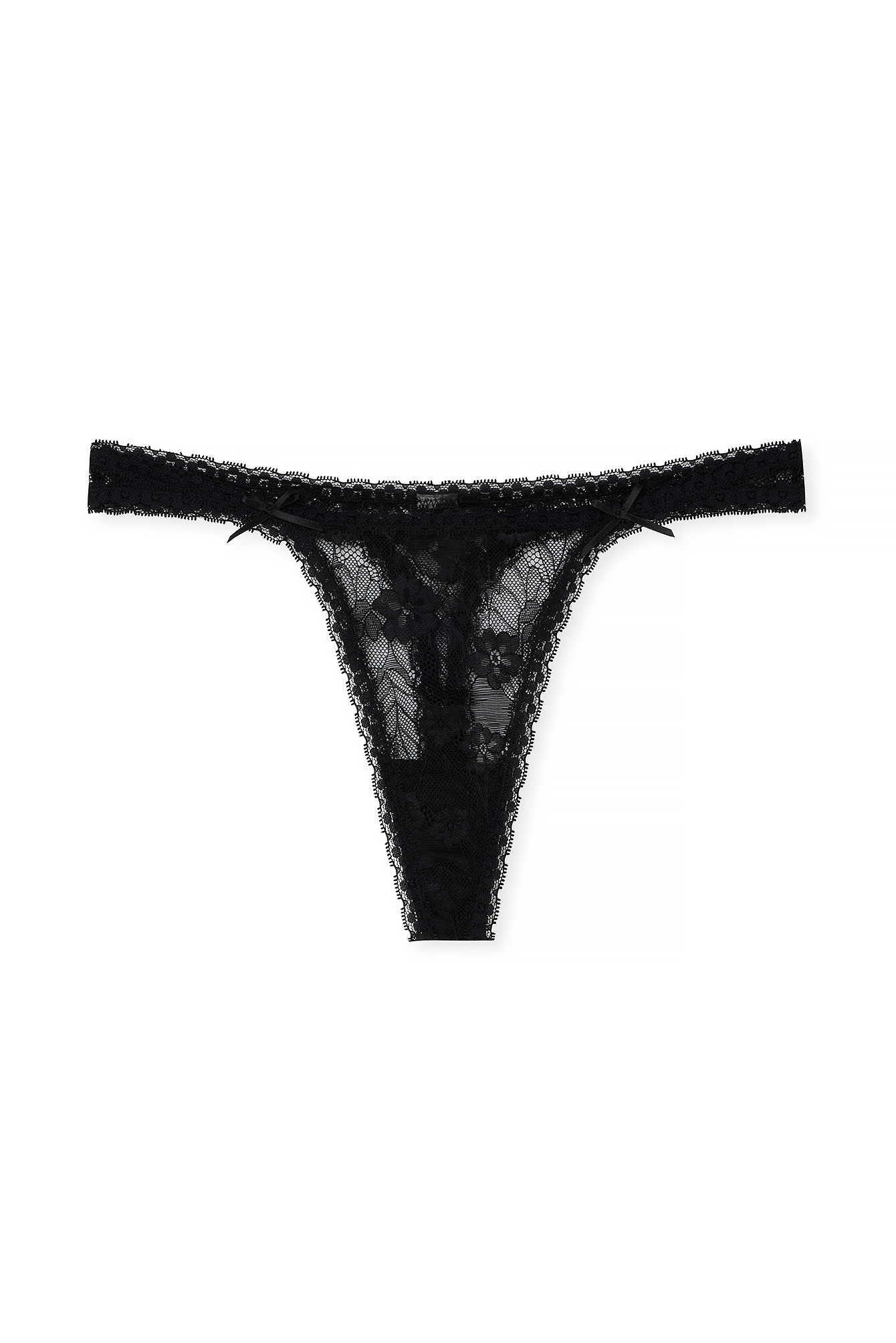 Black Lace Thong