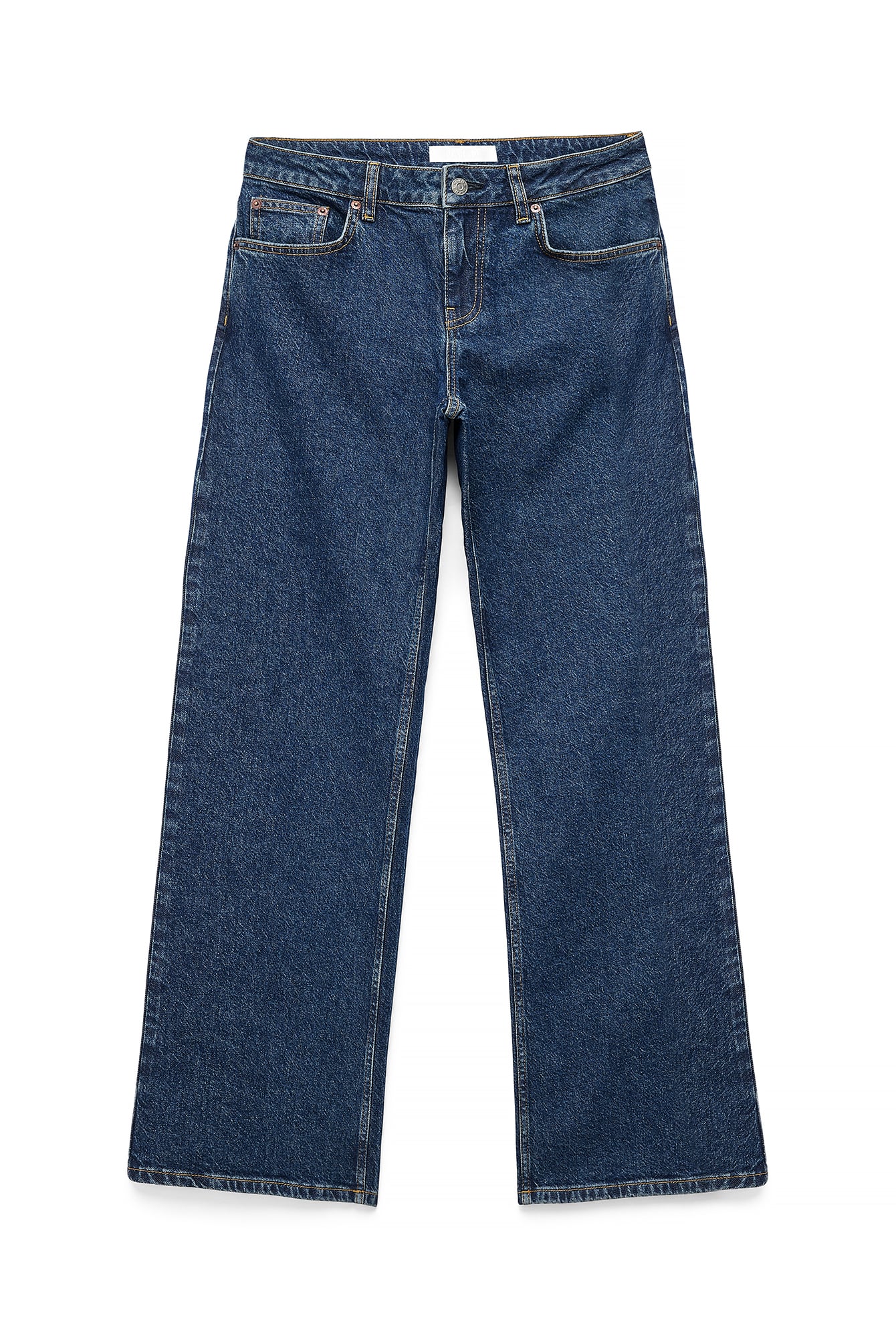 Dark Blue Lane Low Waist Jeans