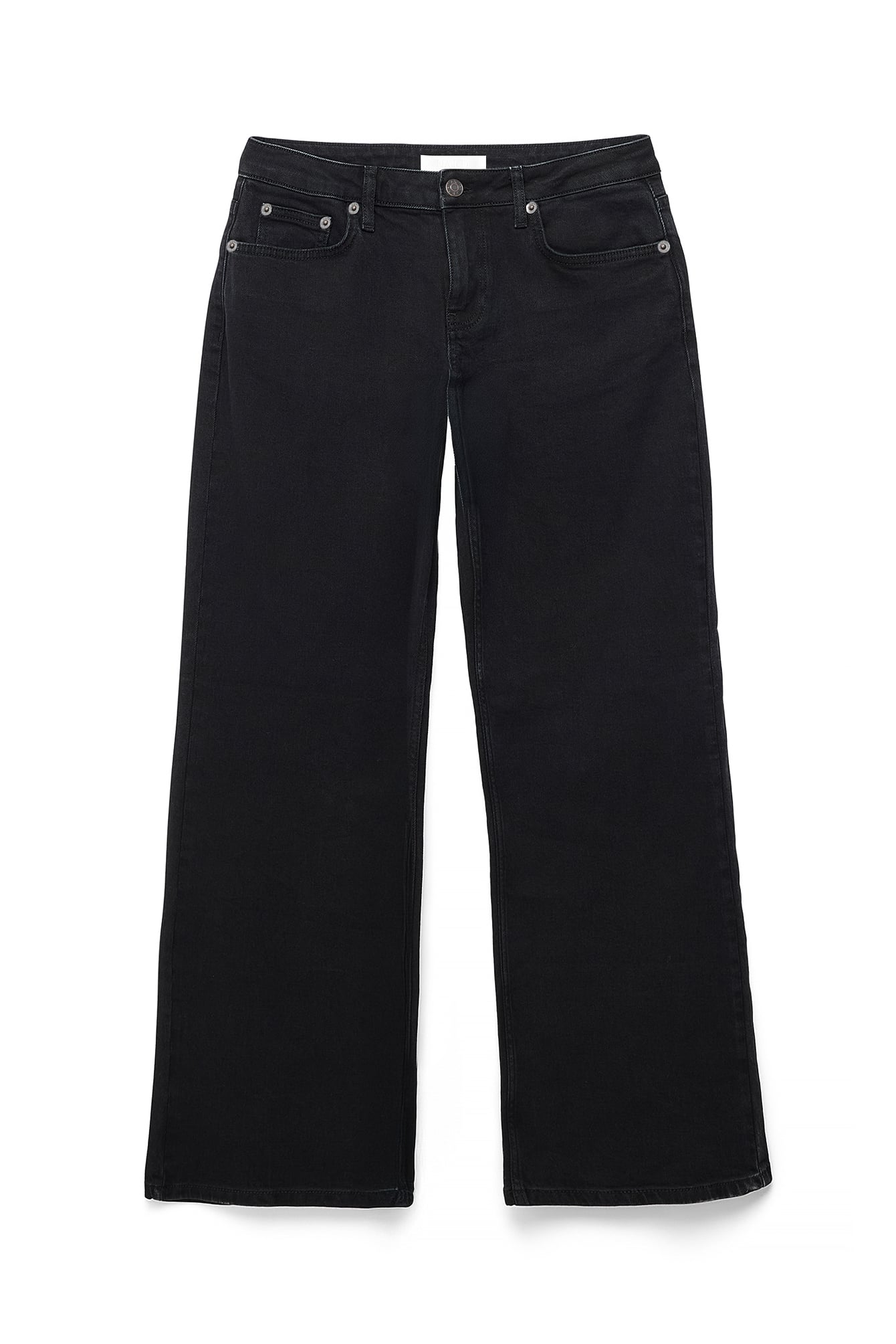 Washed Black Lane Low Waist Jeans