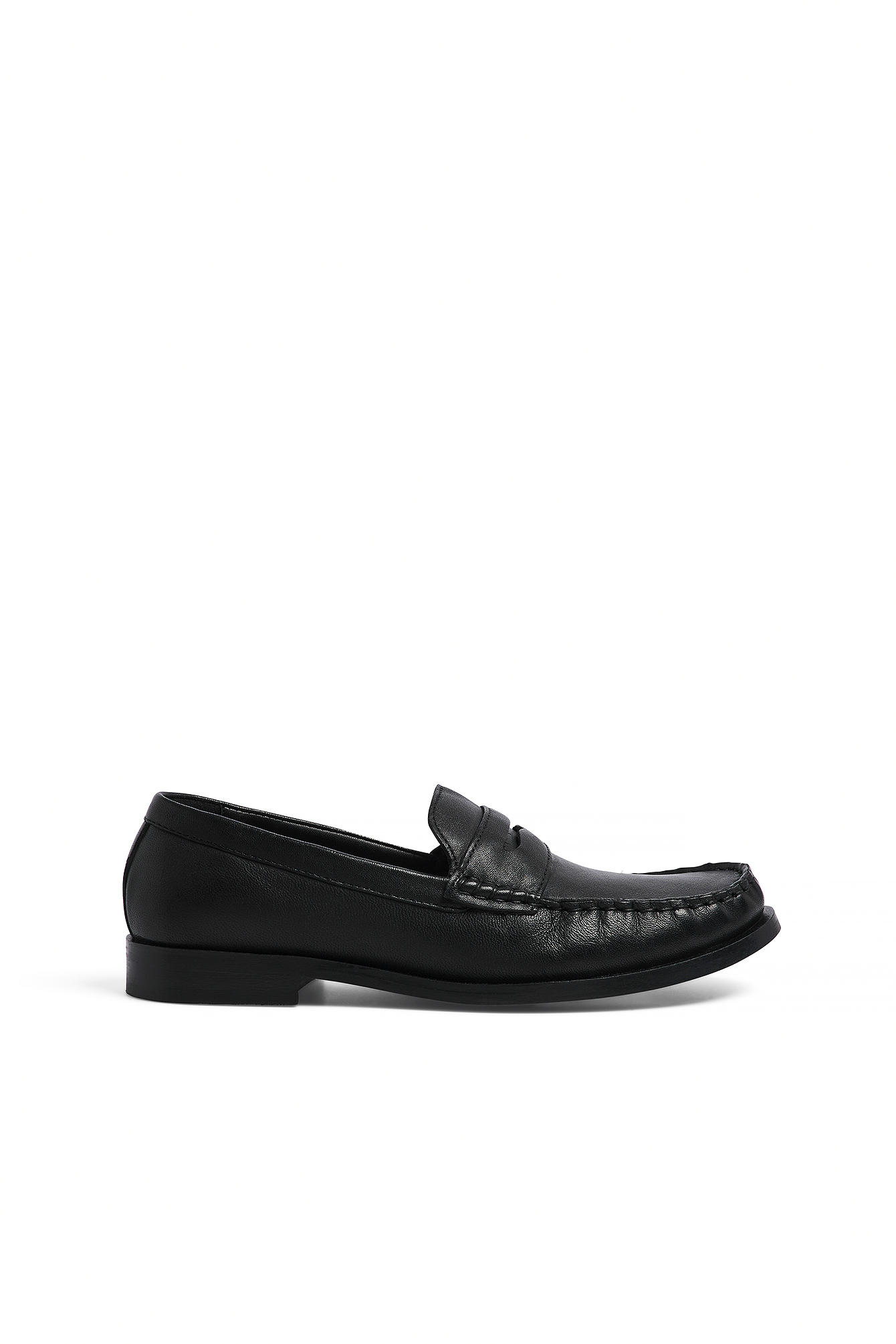 Black Leather Loafers