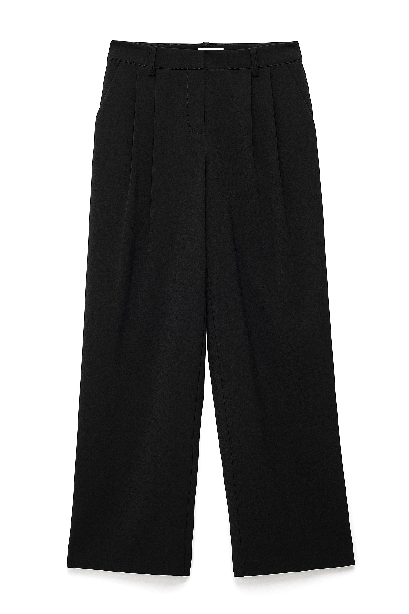 Black Low Waist Suit Pants