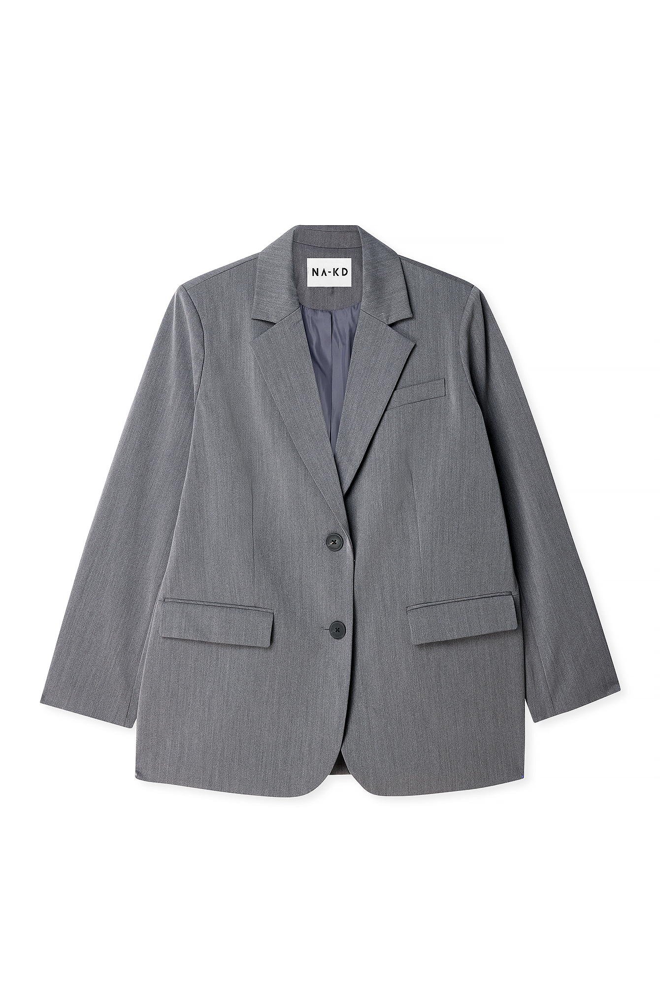 Grey Maxi Oversized Blazer