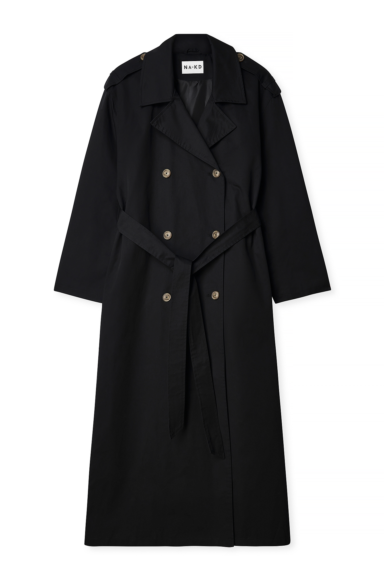 Black Oversized Trenchcoat