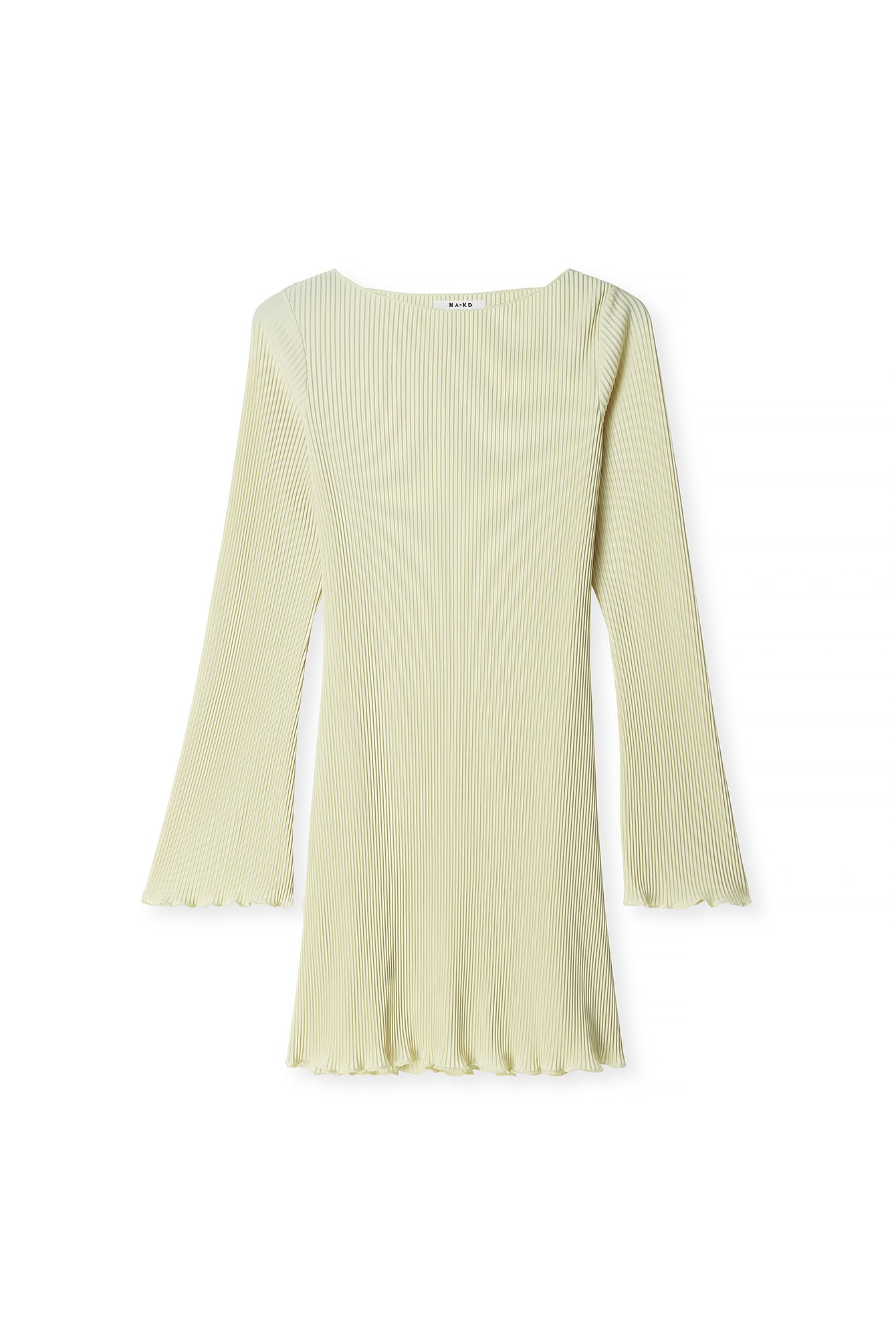Light Green Pleated Mini Dress