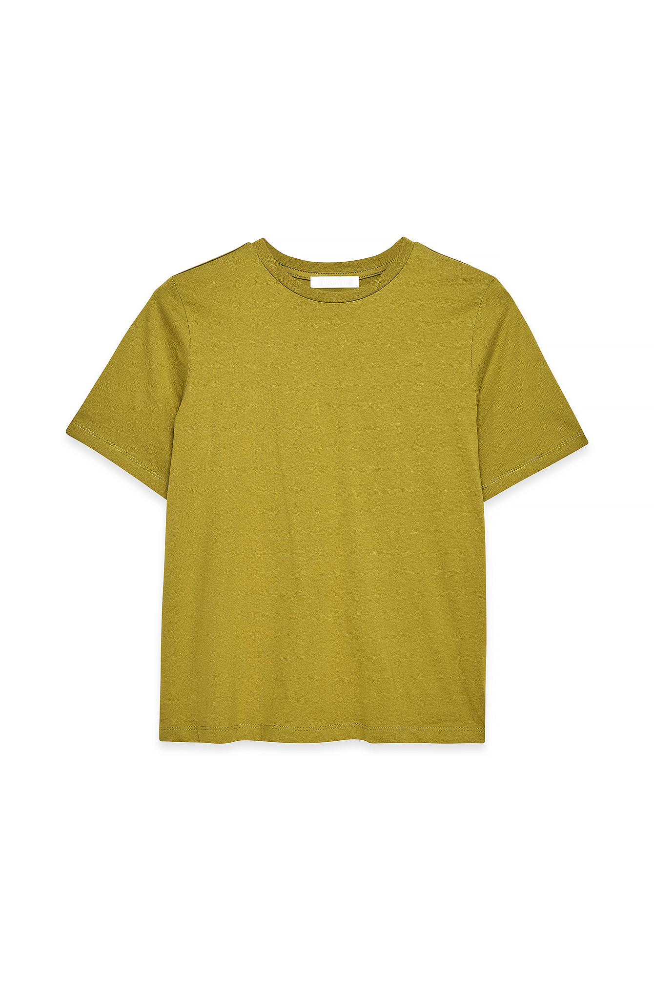 Green Round Neck Cotton T-Shirt