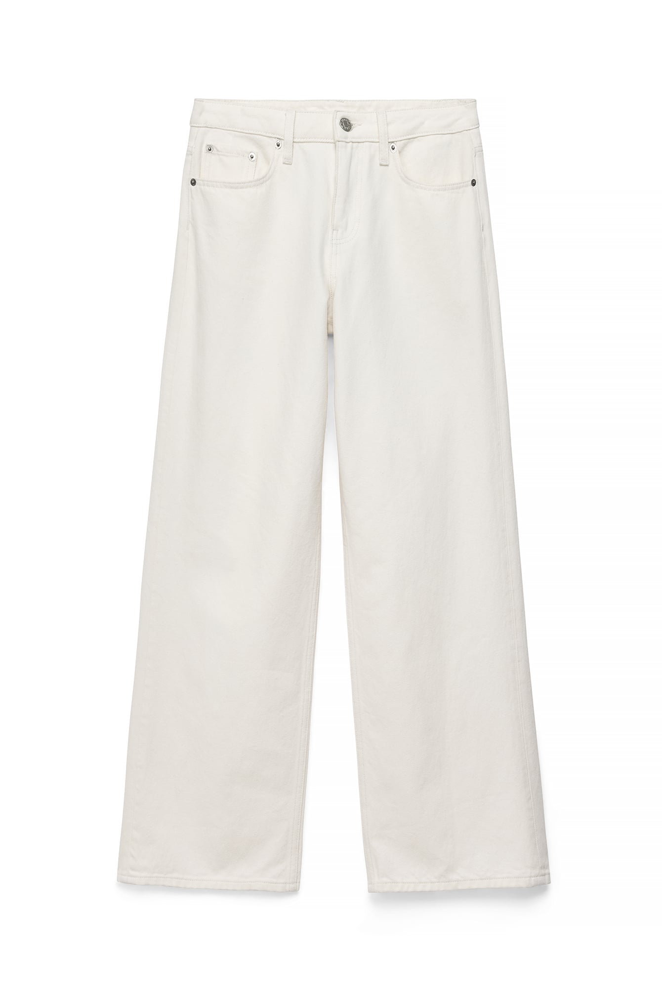 White Studio Low Waist Baggy Jeans
