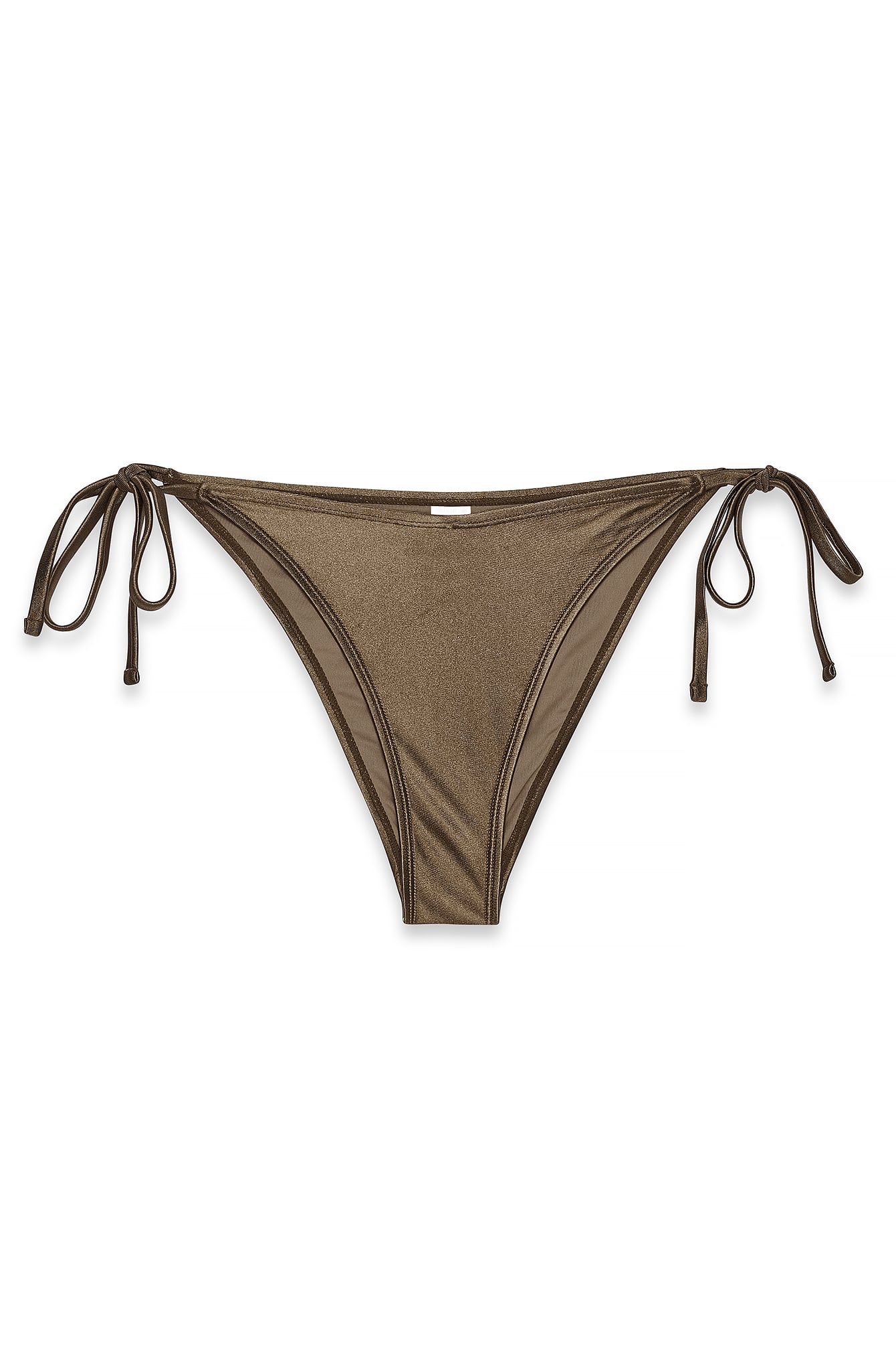 Brown V-Cut Knot Detail Panty