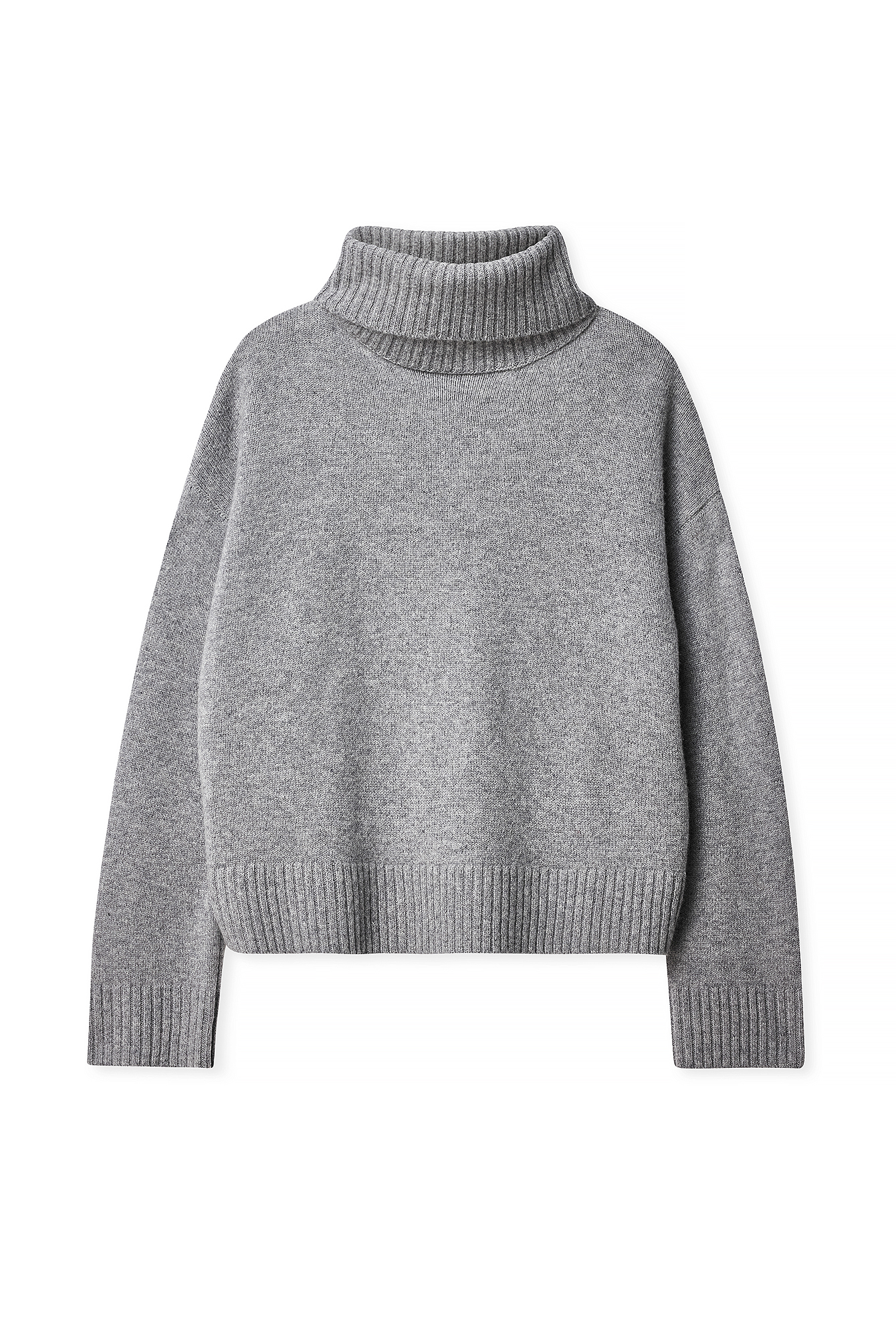 Dark Grey Wool Turtle Neck Sweater