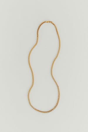 Gold Gold Plated Chain Necklace